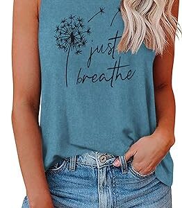 Tank Tops Summer Casual Crew Neck
