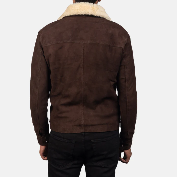 Coffner Brown Shearling Fur Jacket - Image 2