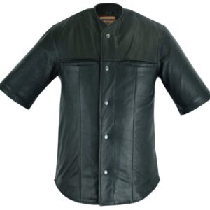 Men's Motorcycle Leather Shirt